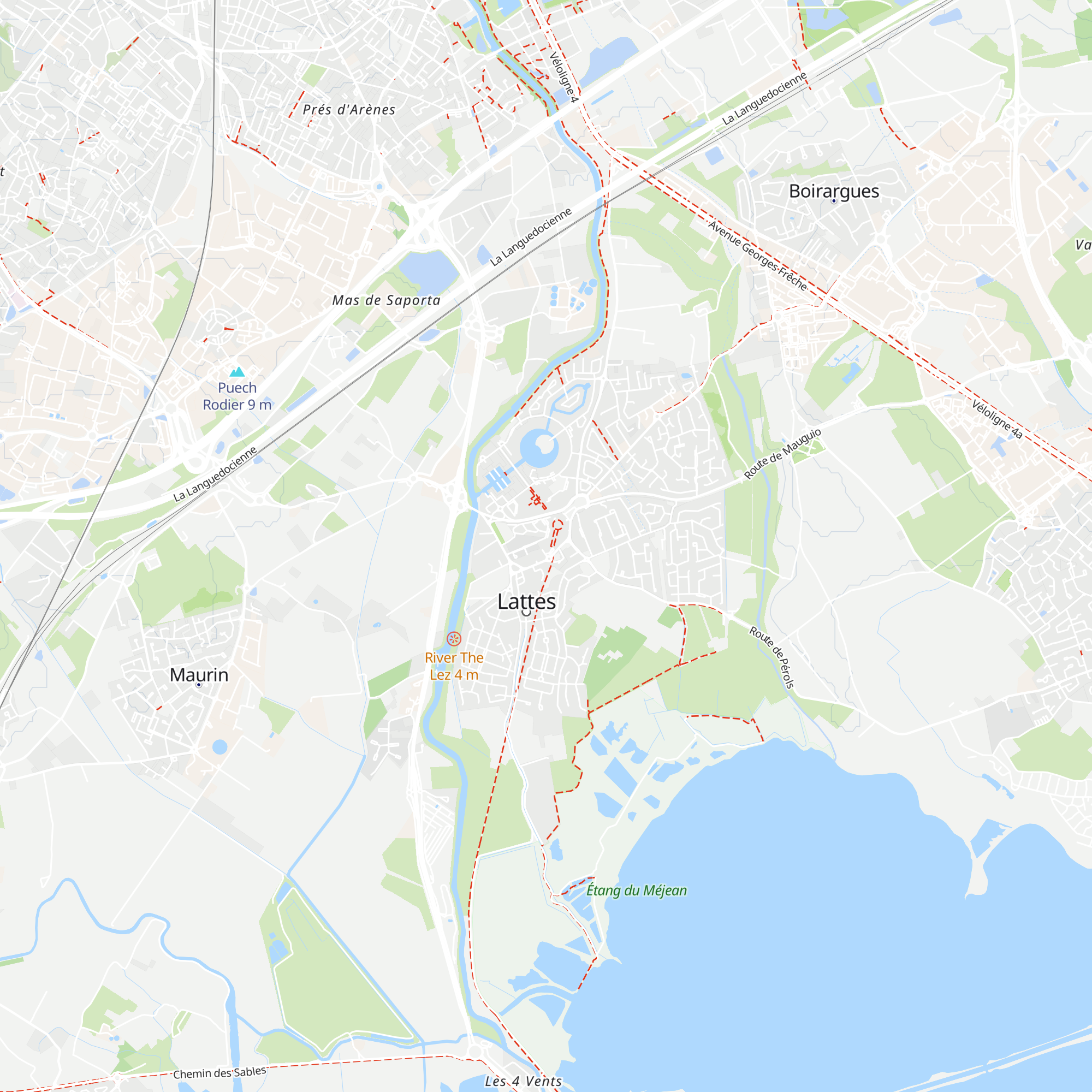 Office de Tourisme de Lattes map