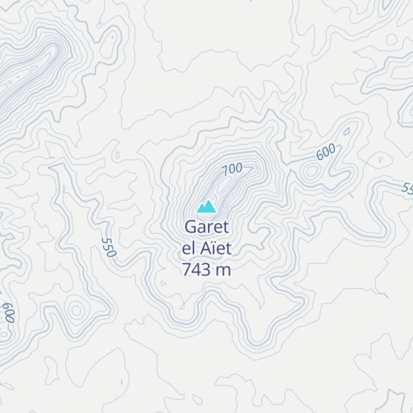 Map of Garet el Aïet