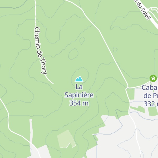 Map of La Sapinière