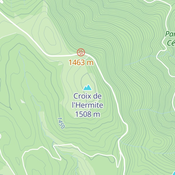 Map of Croix de l'Hermite