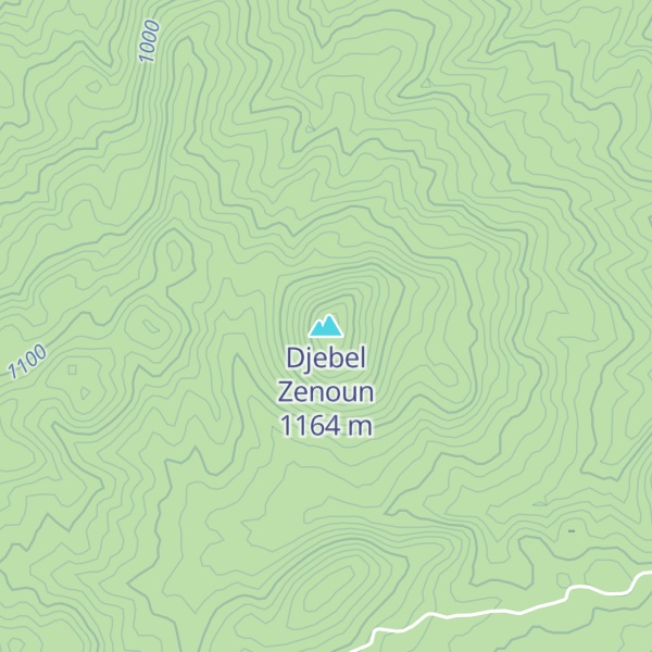 Map of Djebel Zenoun