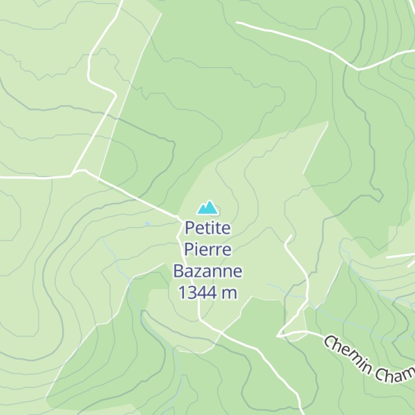 Map of Petite Pierre Bazanne