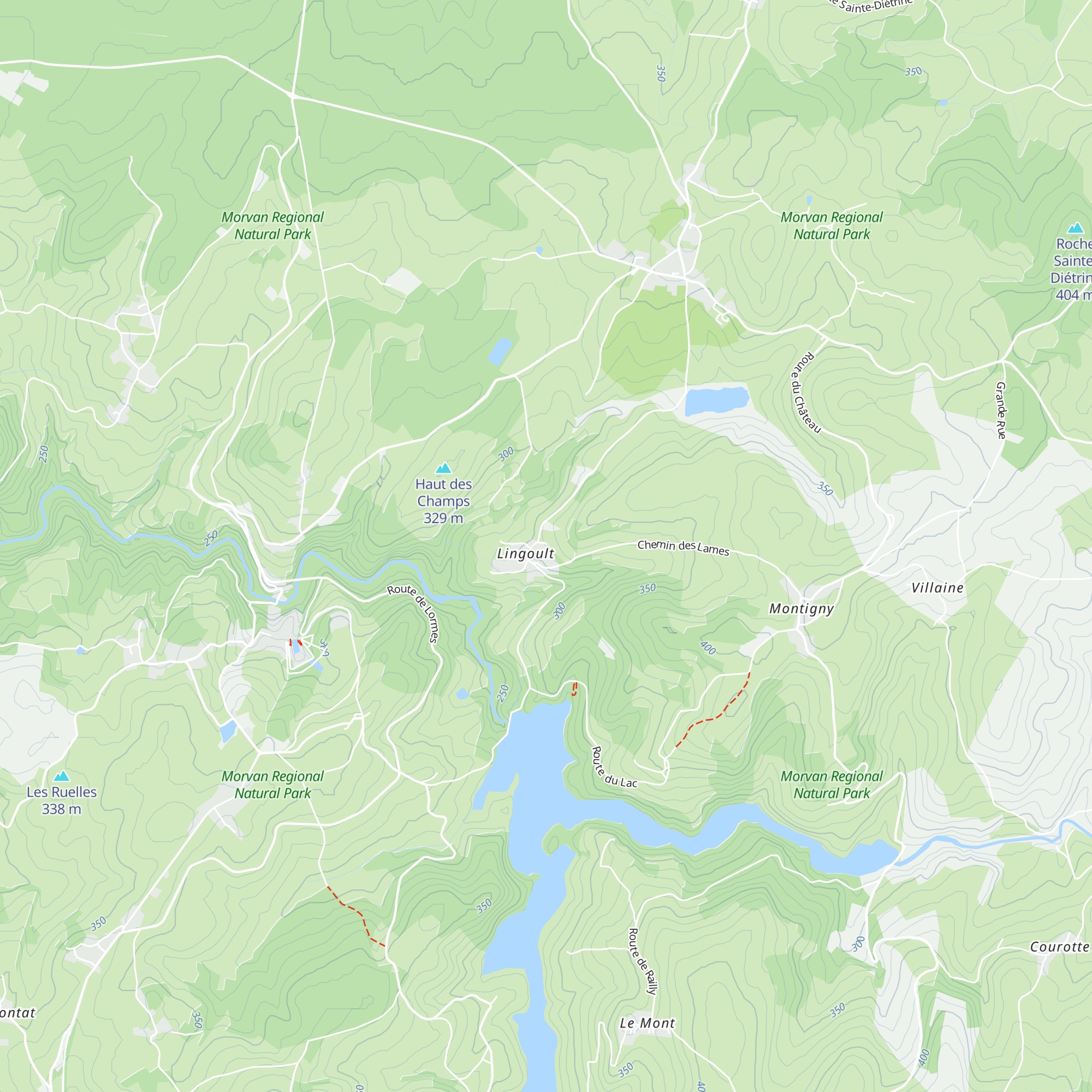 Gîte Le Chalet du Crescent map
