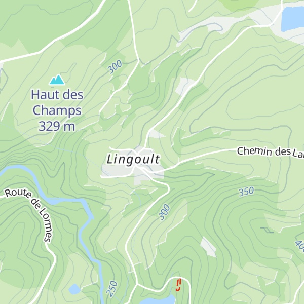 Map of Gîte Le Chalet du Crescent