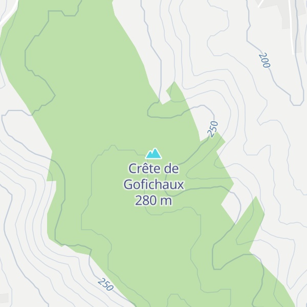 Map of Crête de Gofichaux