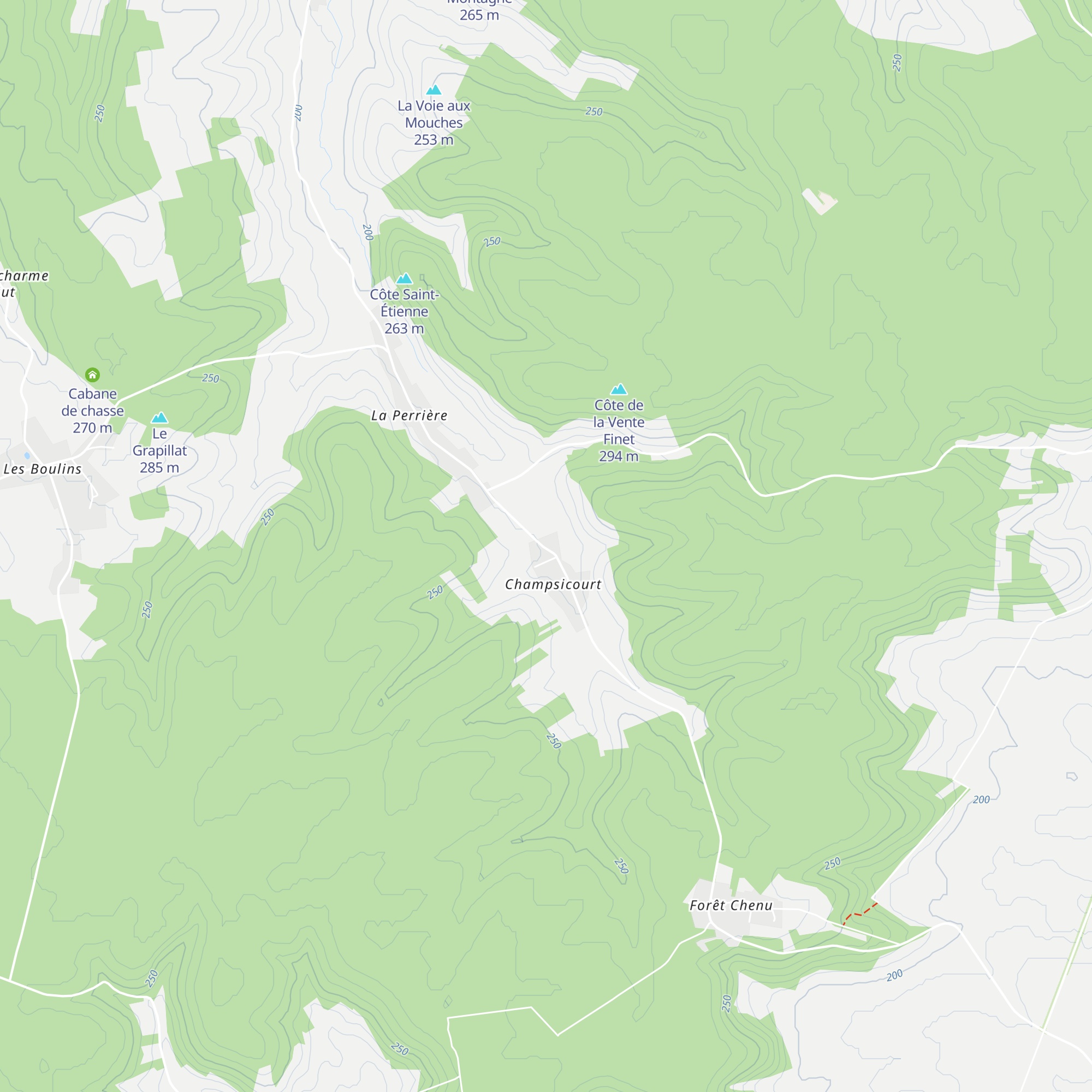 Gîte de France "Les Furets" map