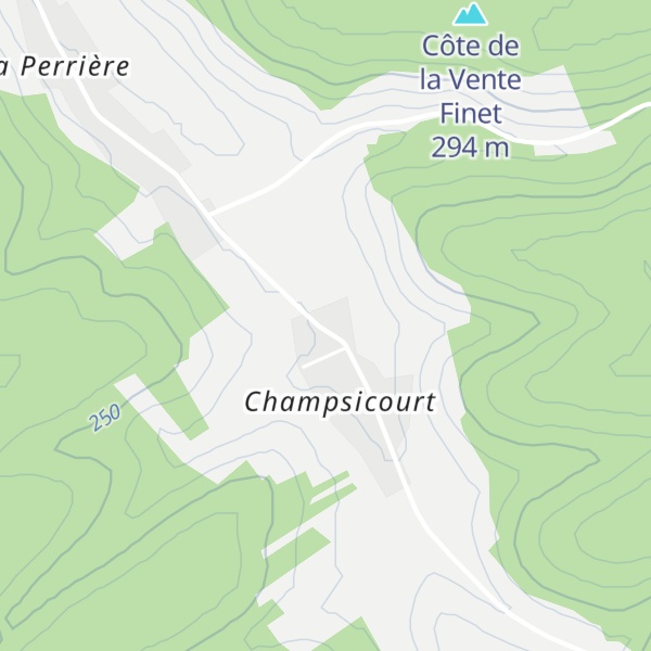 Map of Gîte de France "Les Furets"