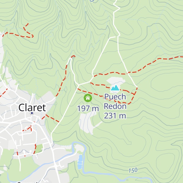 Map of Capitelle au double escalier