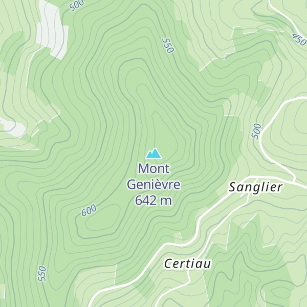 Map of Mont Genièvre