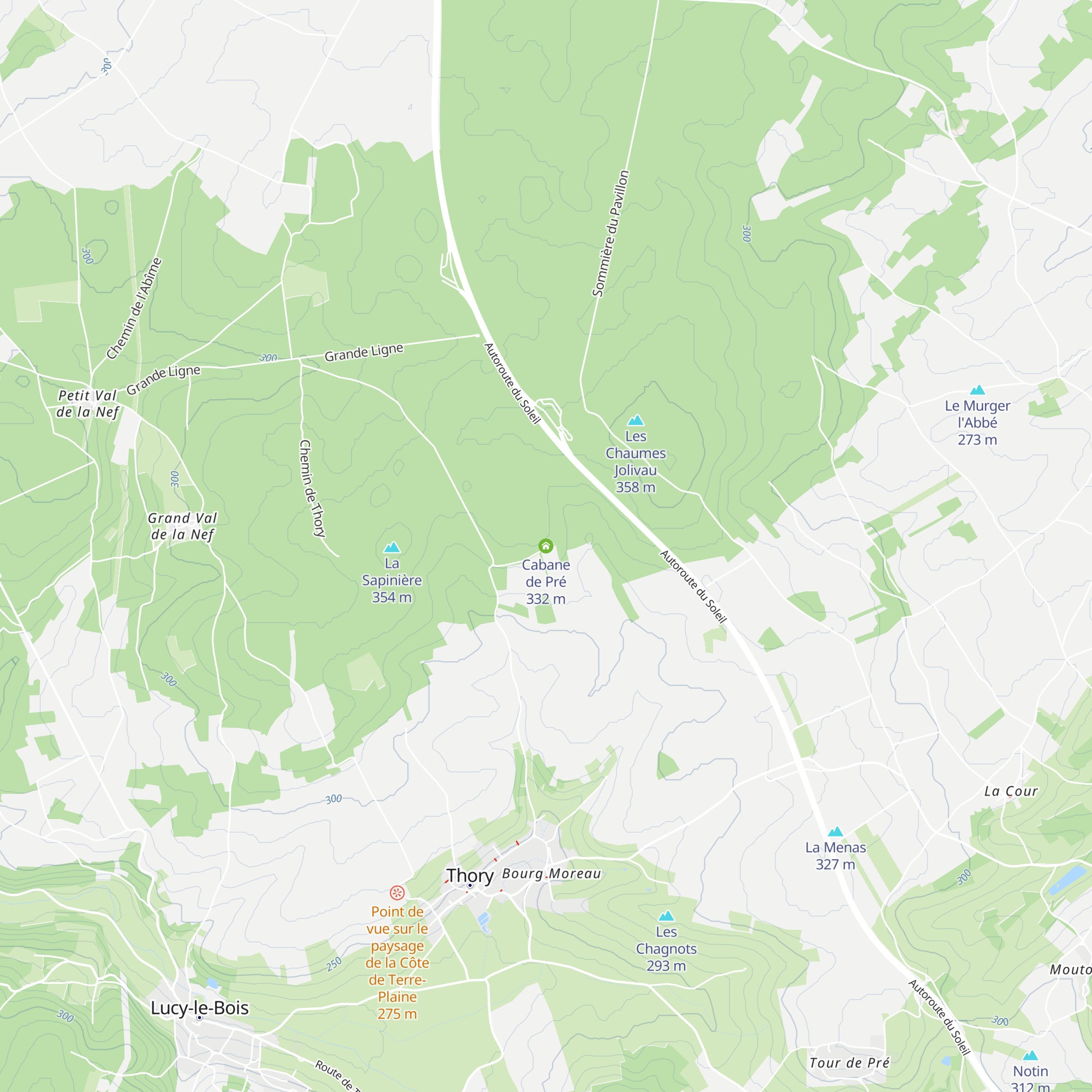 Cabane de Pré map