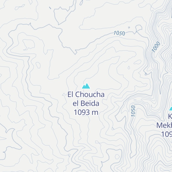 Map of El Choucha el Beïda