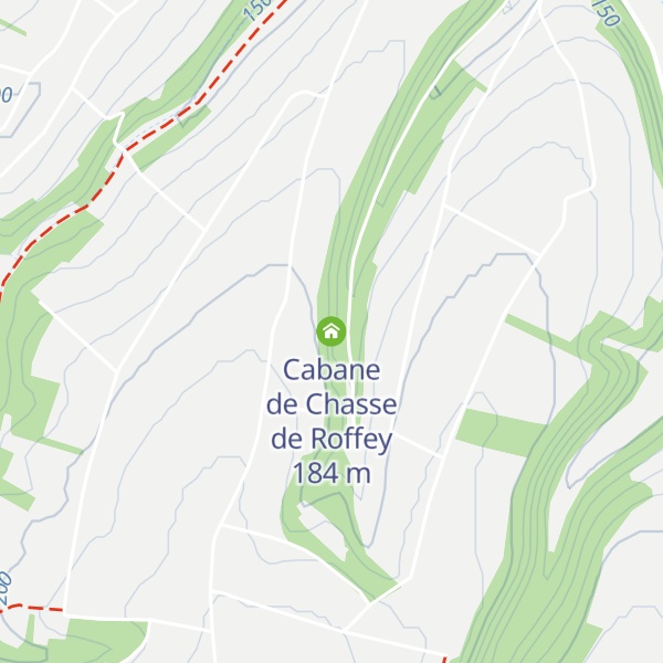 Map of Cabane de Chasse de Roffey