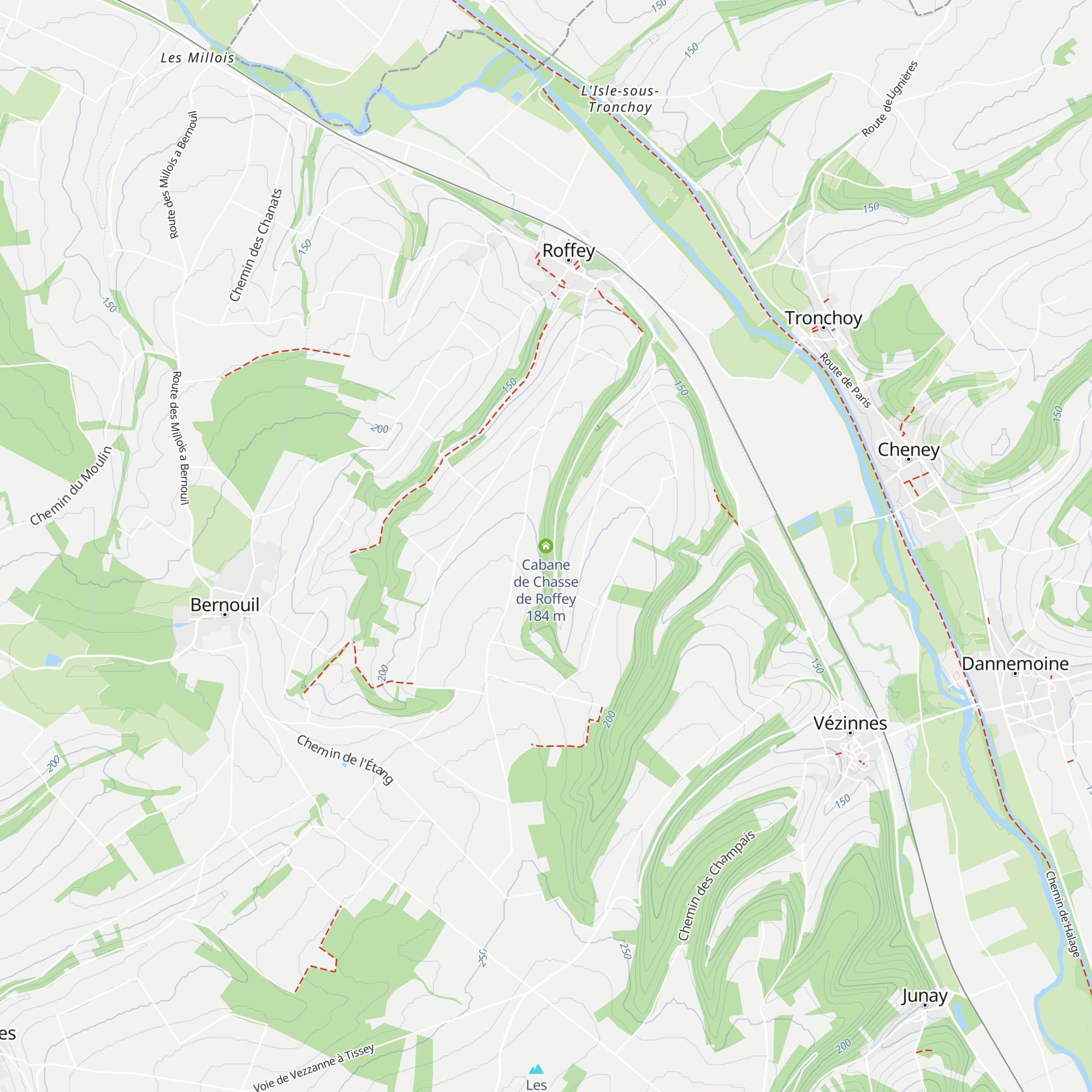 Cabane de Chasse de Roffey map