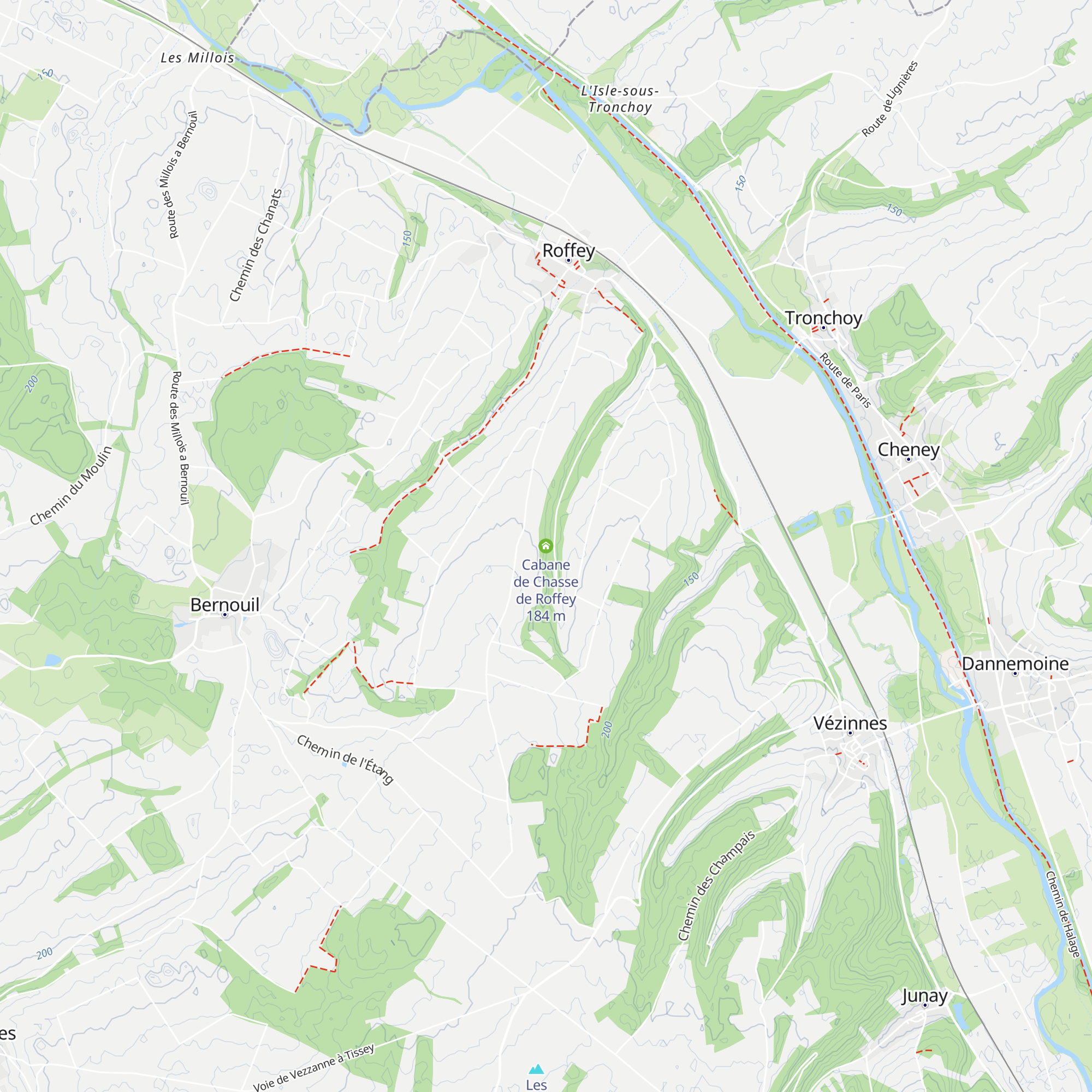 Cabane de Chasse de Roffey map