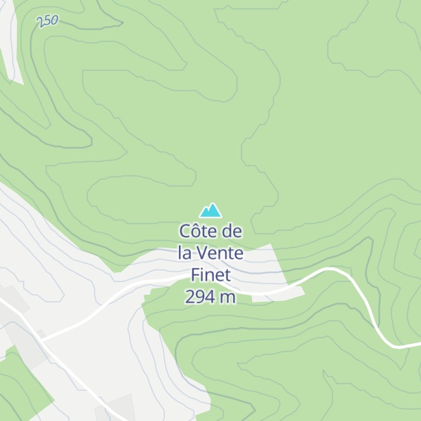 Map of Côte de la Vente Finet