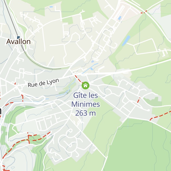 Map of Gîte les Minimes