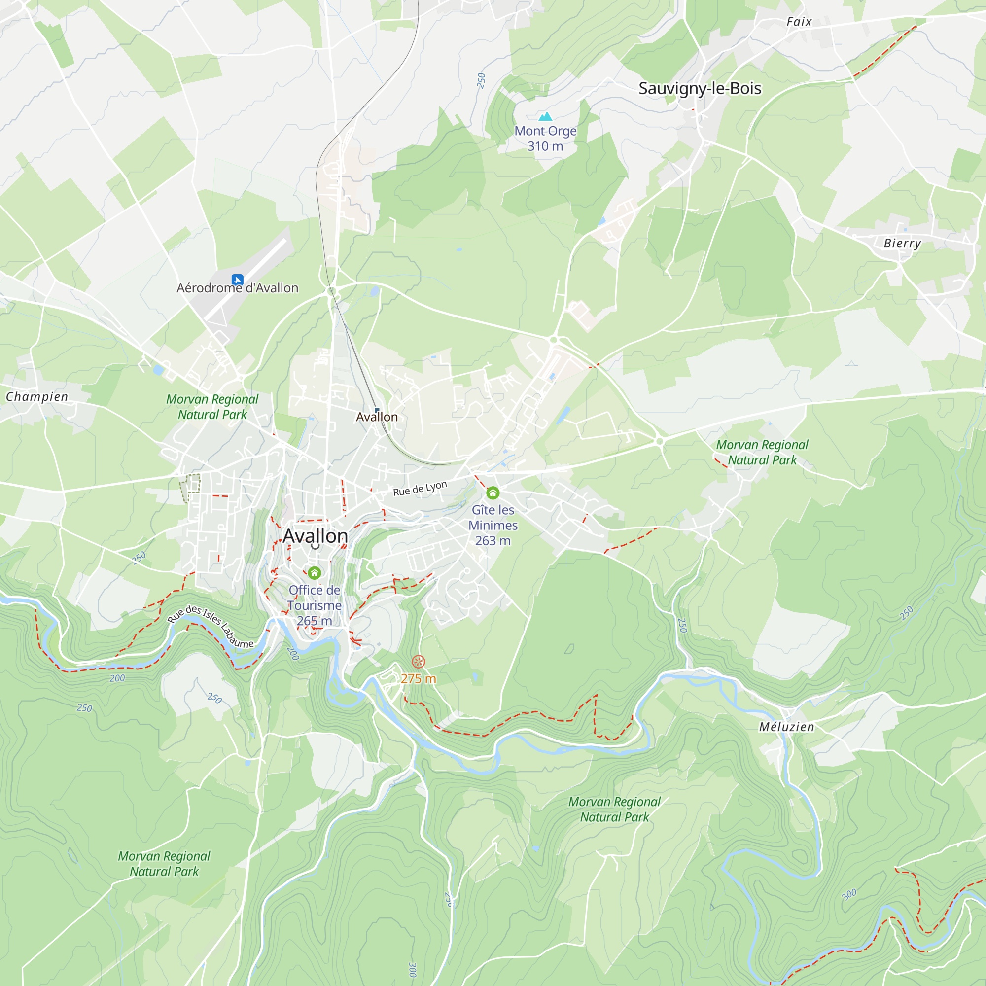 Gîte les Minimes map