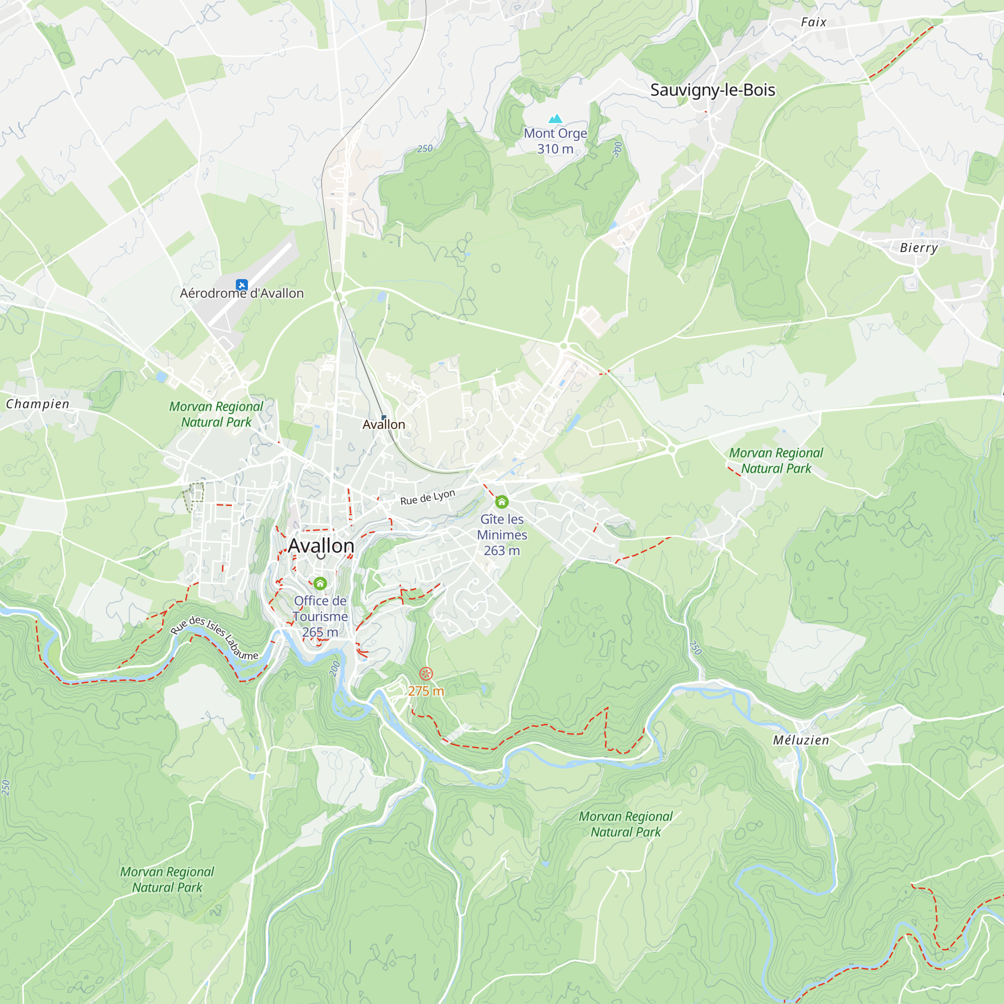 Gîte les Minimes map