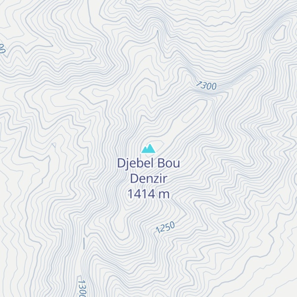 Map of Djebel Bou Denzir