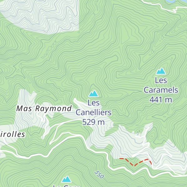 Map of Les Canelliers