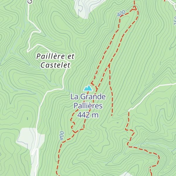 Map of La Grande Pallières