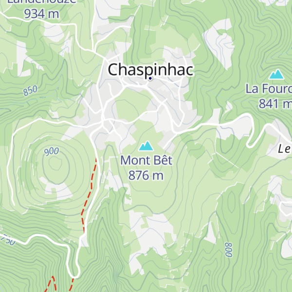Map of Mont Bêt