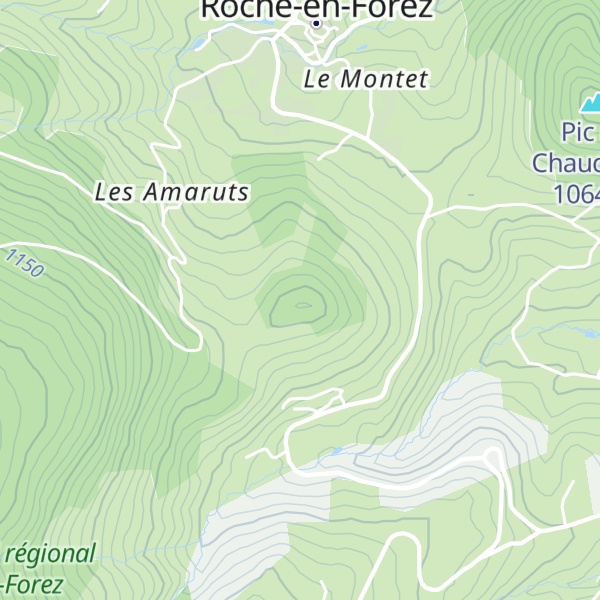 Map of Pic du Bouchet