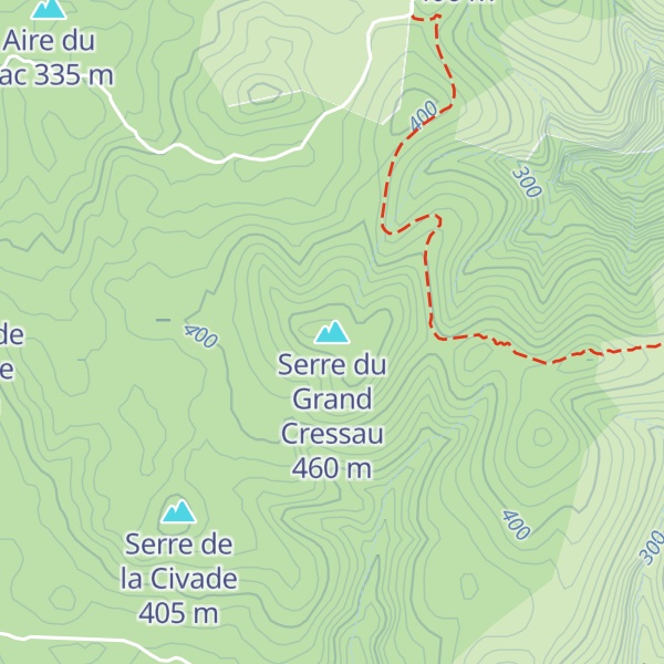 Map of Serre du Grand Cressau