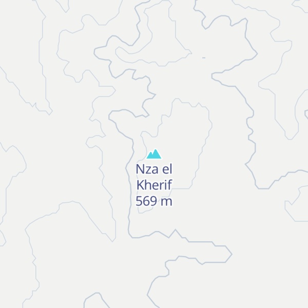 Map of Nza el Kherif