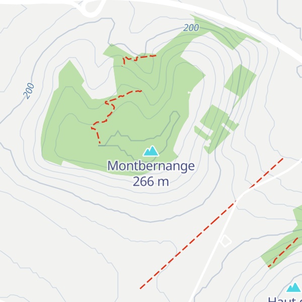 Map of Montbernange
