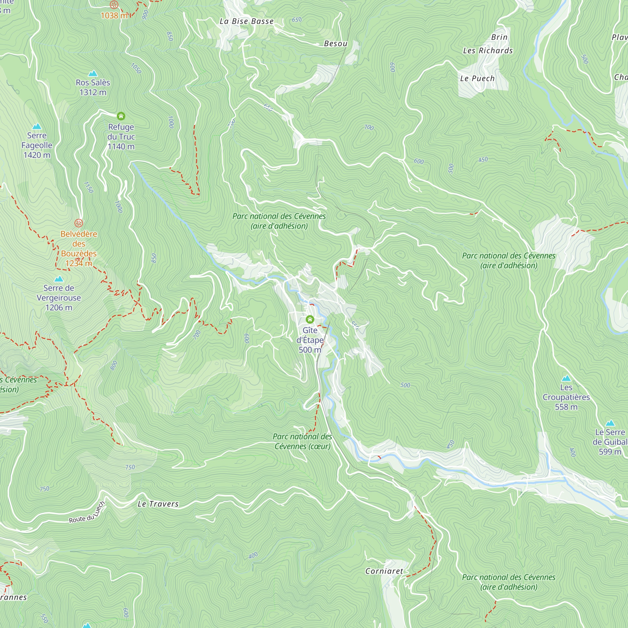 Gîte d'étape communal map