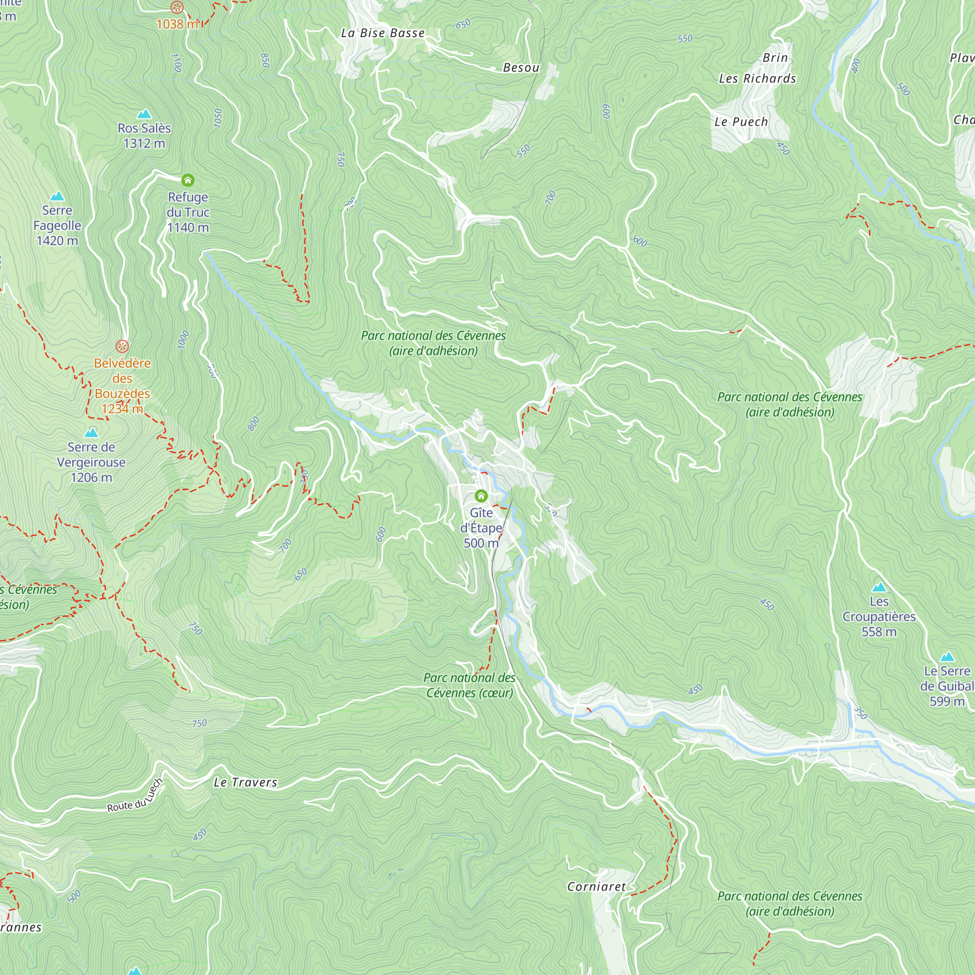 Gîte d'étape communal map