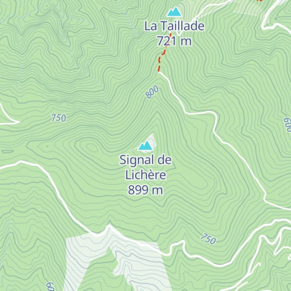 Map of Signal de Lichère
