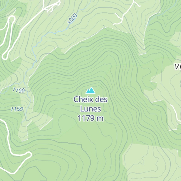 Map of Cheix des Lunes