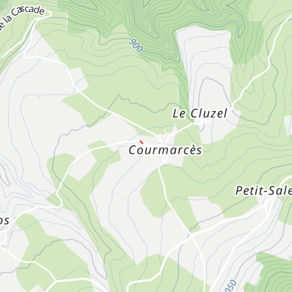 Map of Gîte de Courmarcès