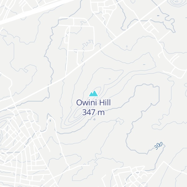 Map of Owini Hill