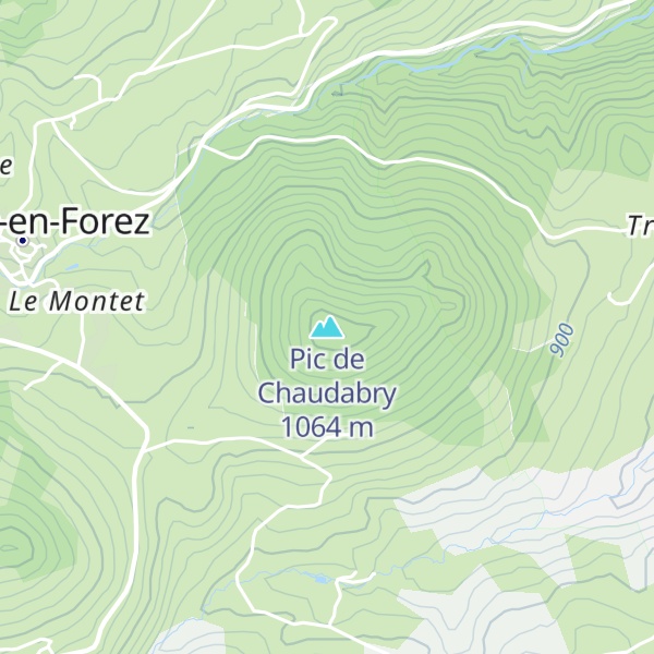 Map of Pic de Chaudabry