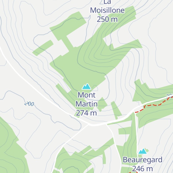 Map of Mont Martin