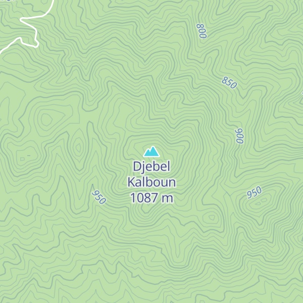 Map of Djebel Kalboun