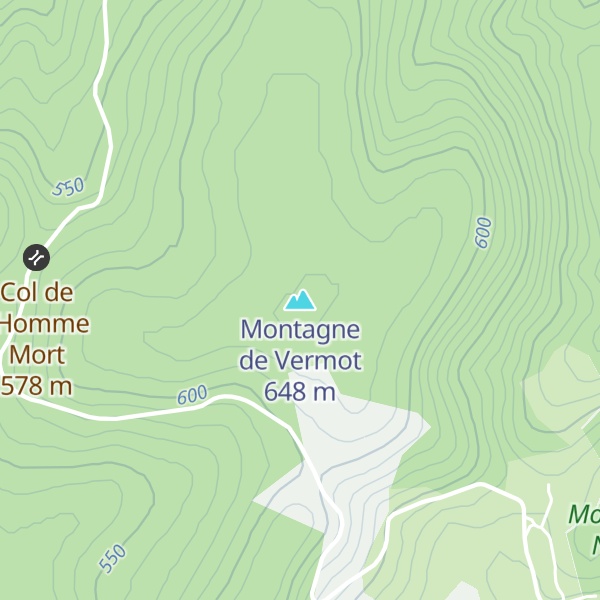 Map of Montagne de Vermot