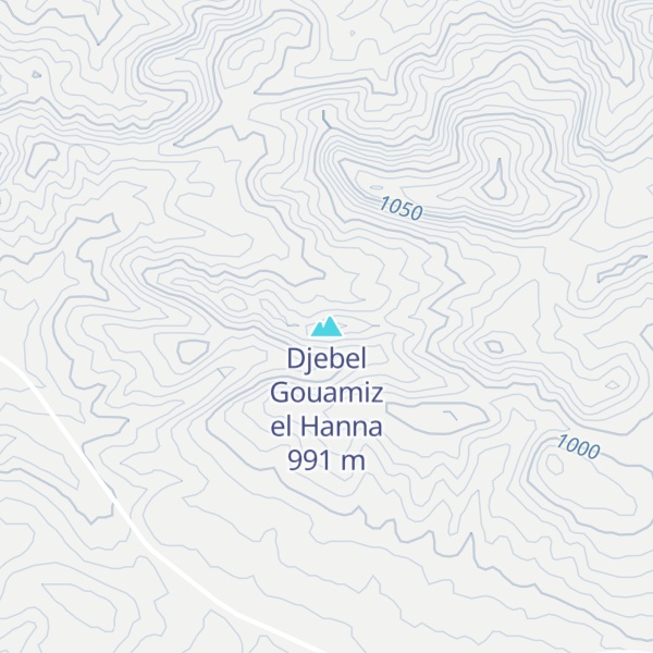 Map of Djebel Gouamiz el Hanna