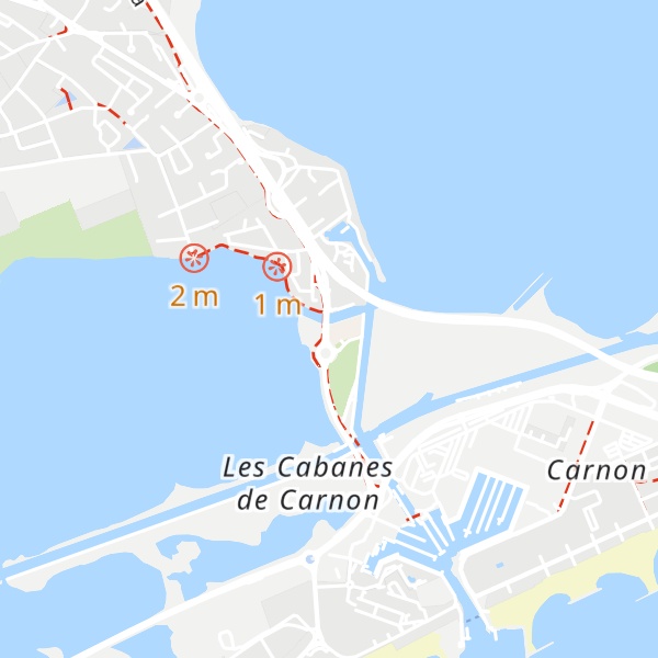 Map of Cabanes de Pérols
