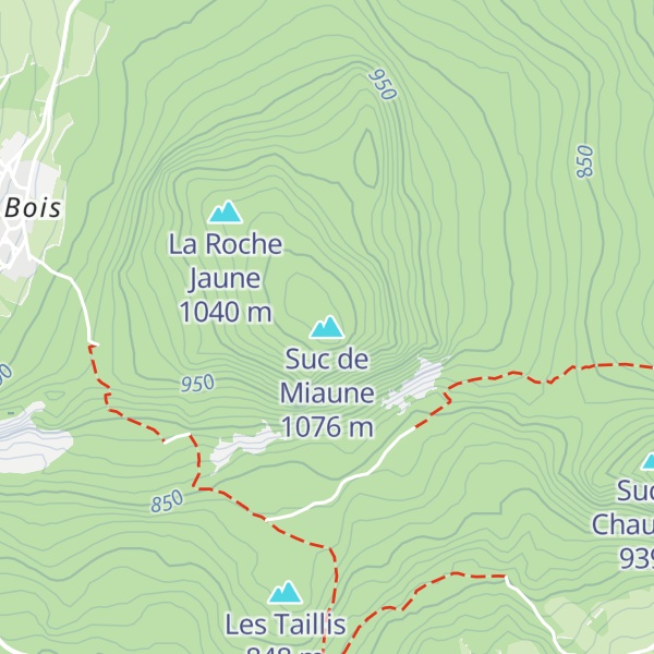 Map of Suc de Miaune