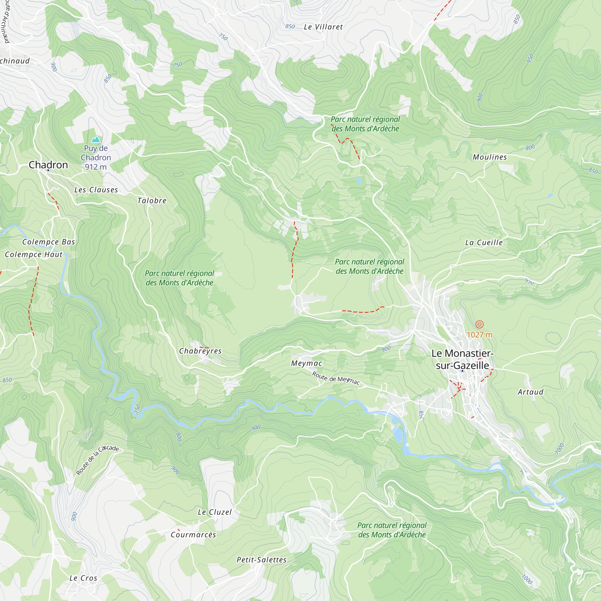 Gîte d'Étape Montcalm map