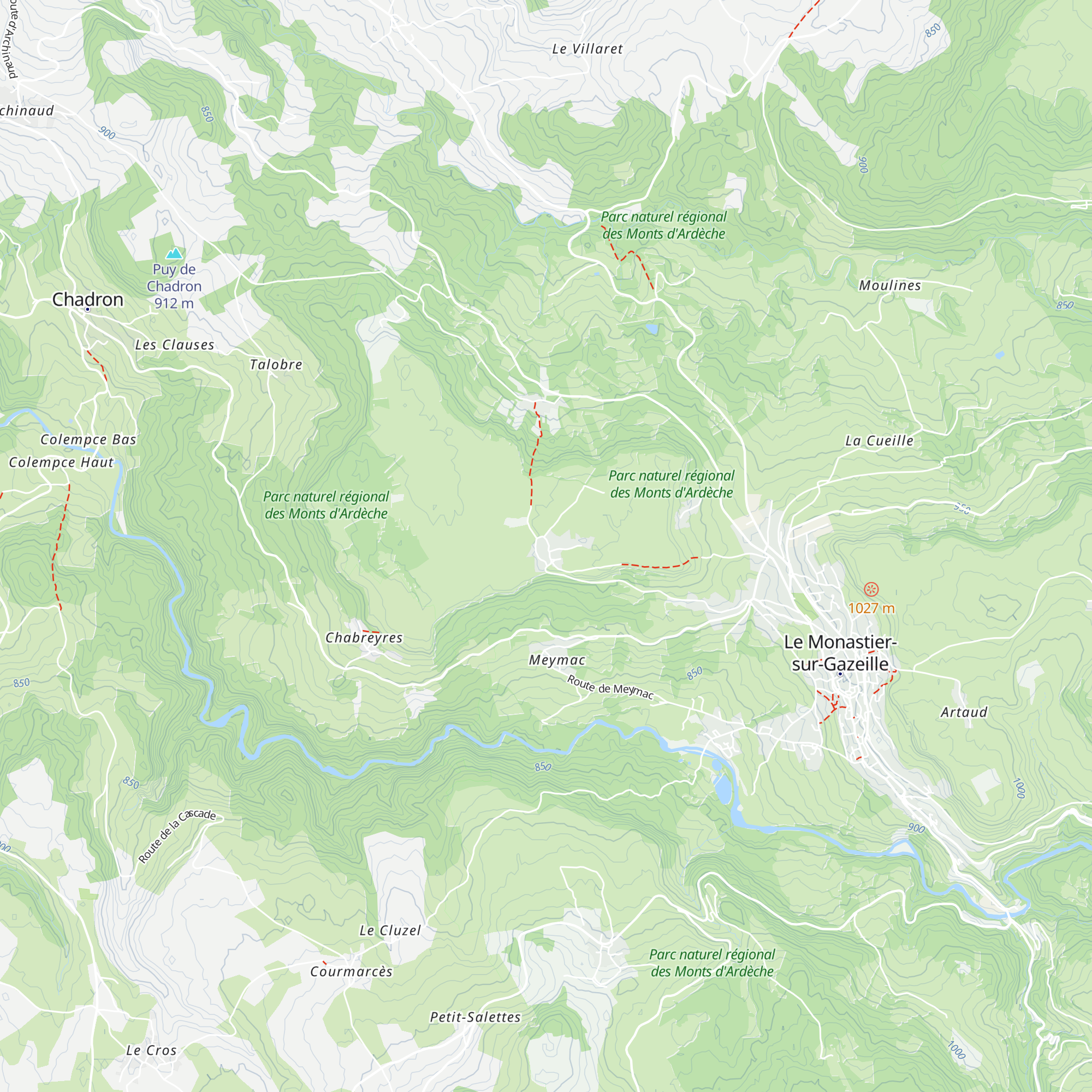 Gîte d'Étape Montcalm map