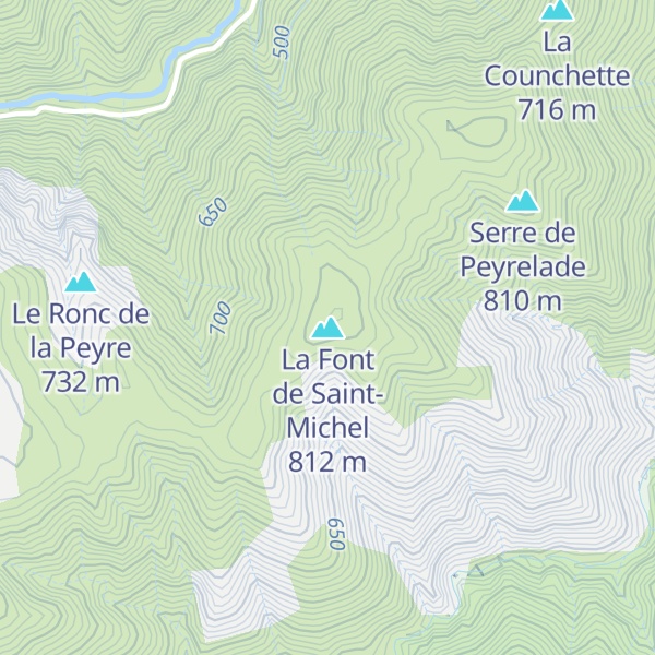 Map of La Font de Saint-Michel