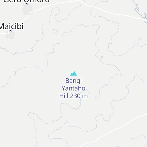 Map of Bangi Yantaho Hill