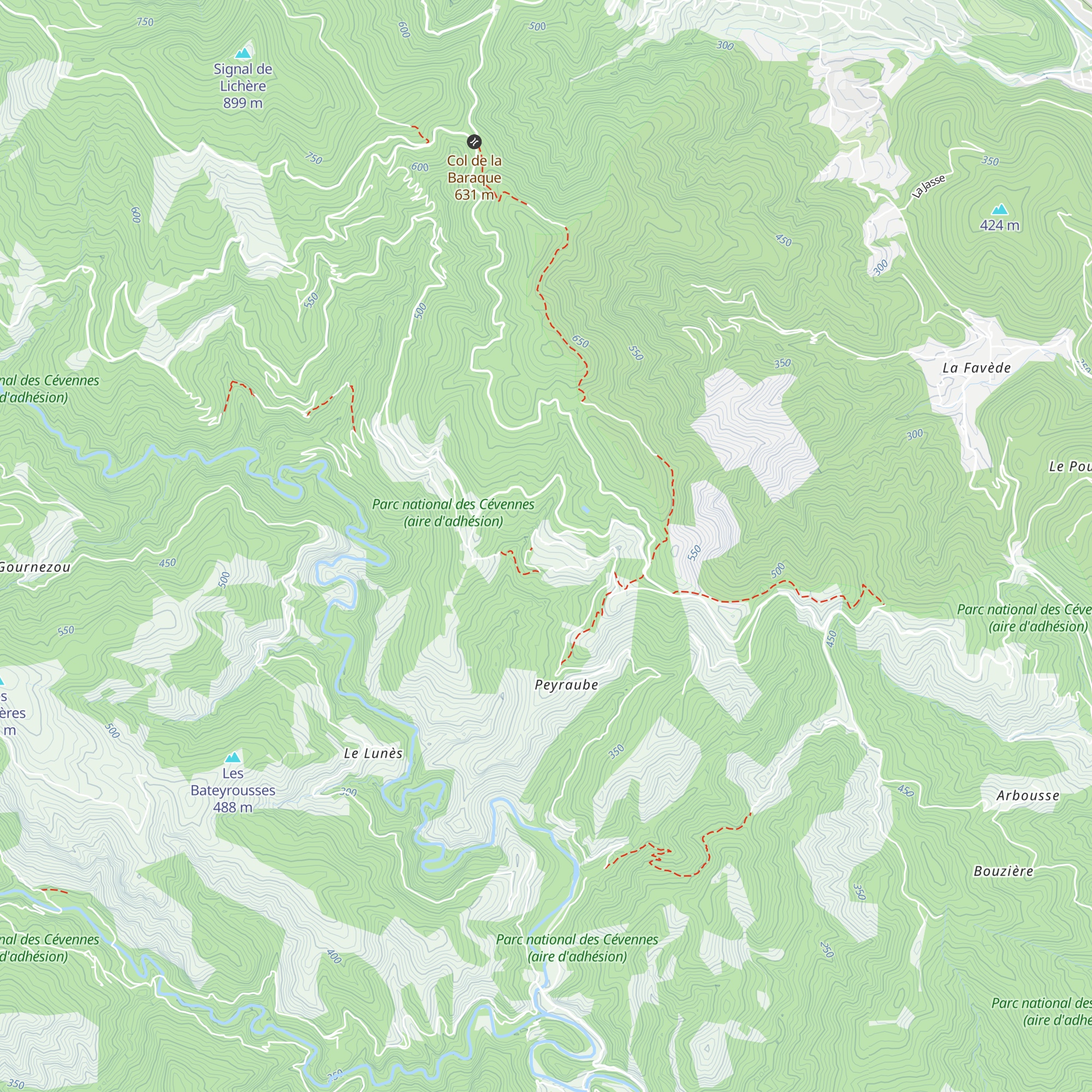 Gîte les Appenets map