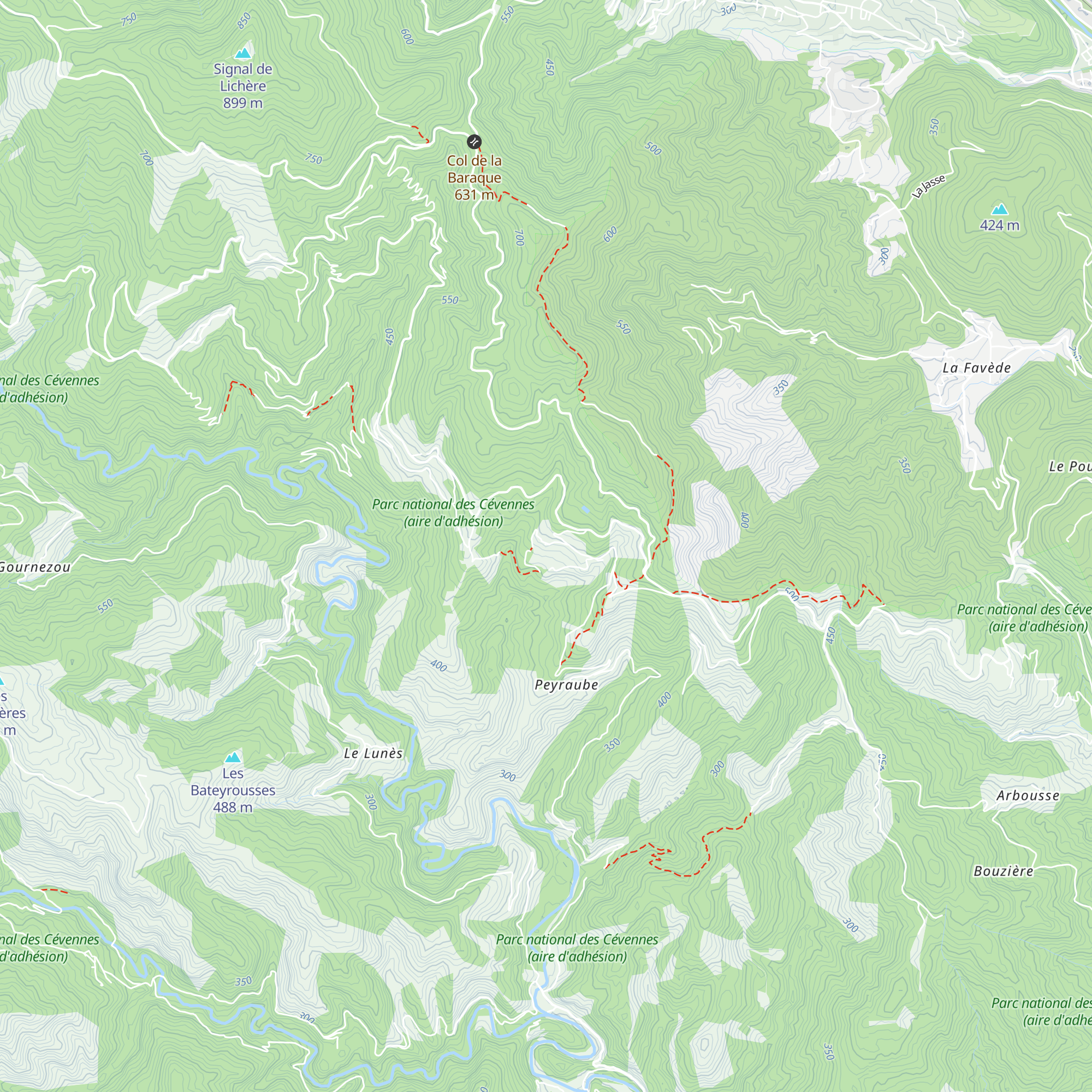 Gîte les Appenets map