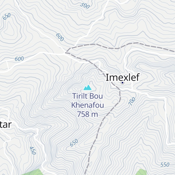 Map of Tirilt Bou Khenafou